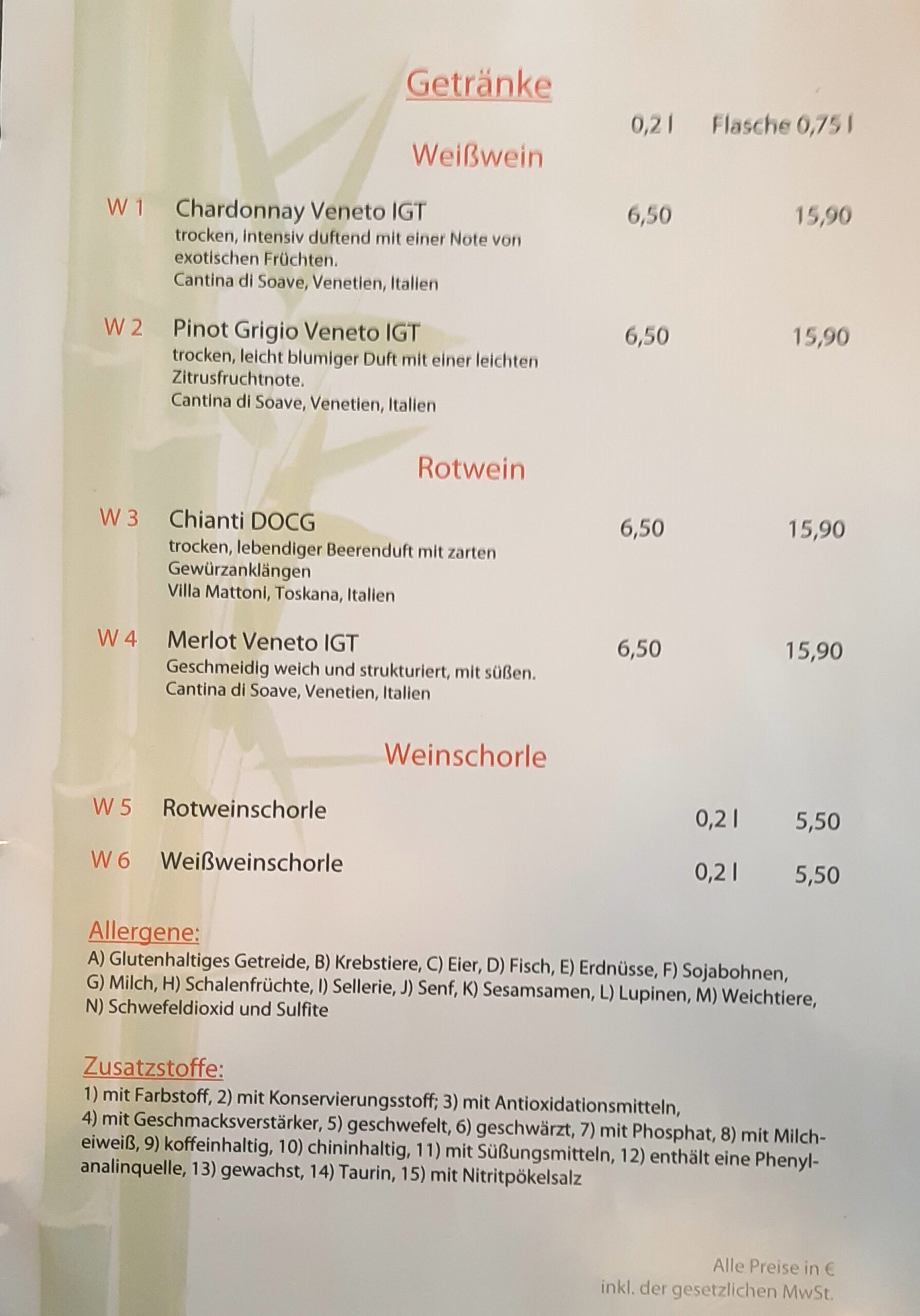 Binh Minh Restaurant Speisekarte 17