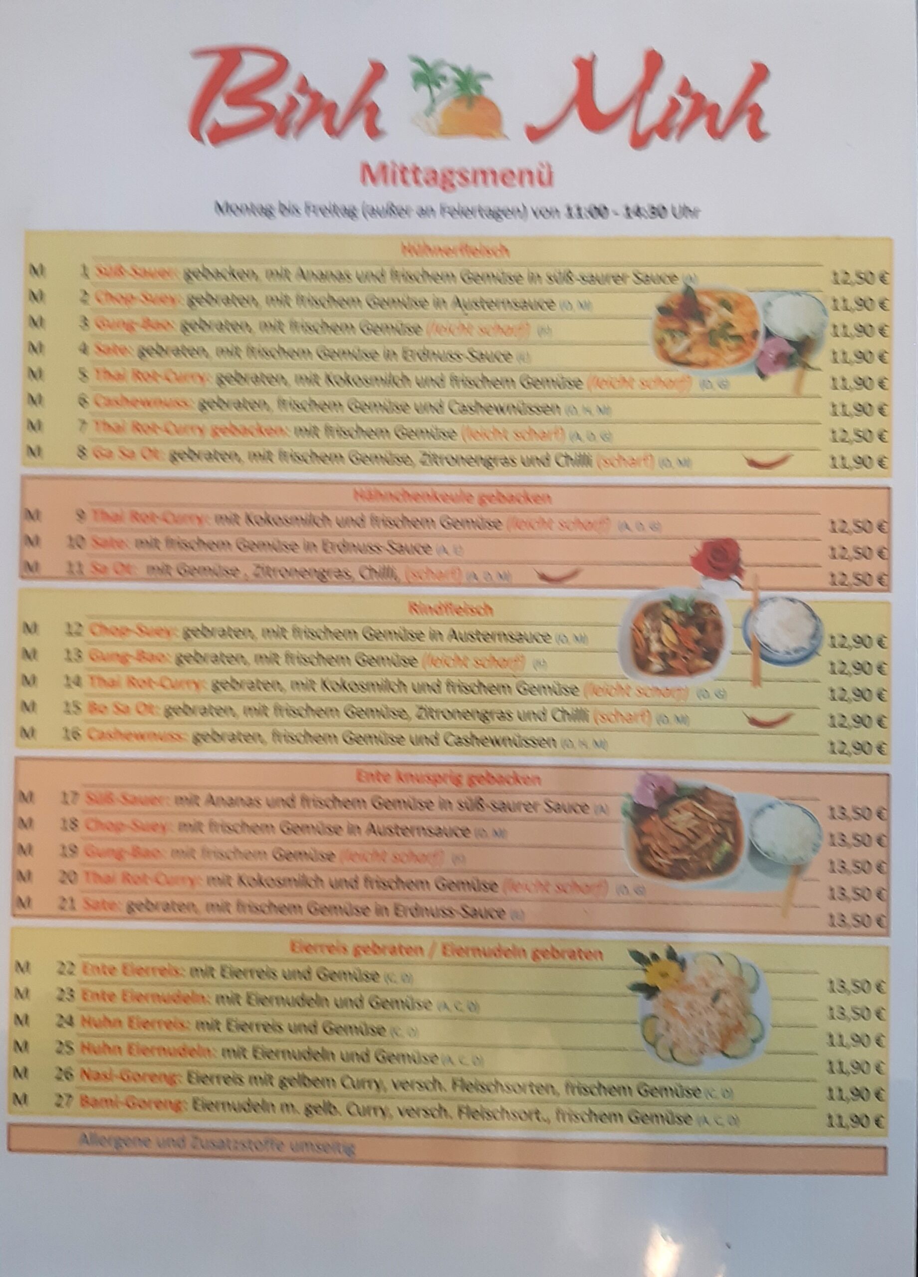 Binh Minh Restaurant Speisekarte 30
