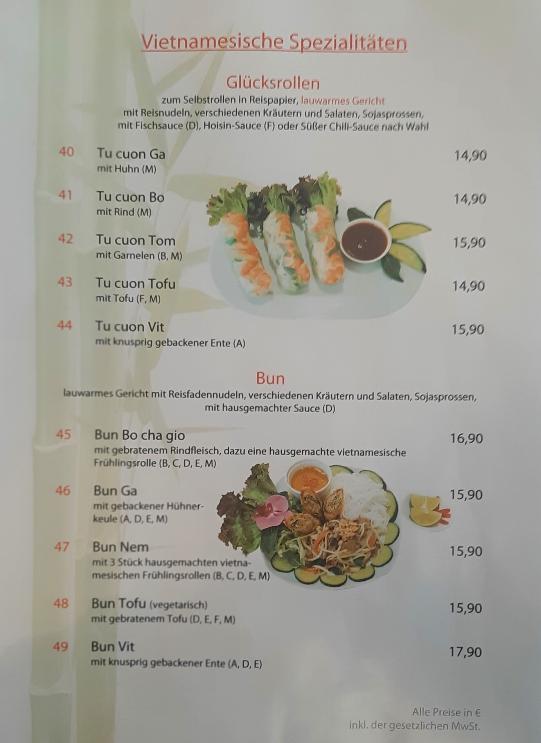 Binh Minh Restaurant Speisekarte 5